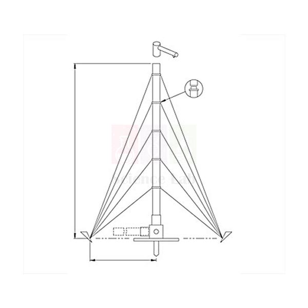 Portable Antenna Aluminium, 12m